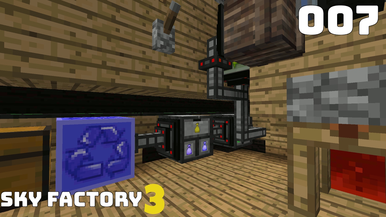 Minecraft FTB Sky Factory 3 Loot Bag Automation! S01E007 YouTube