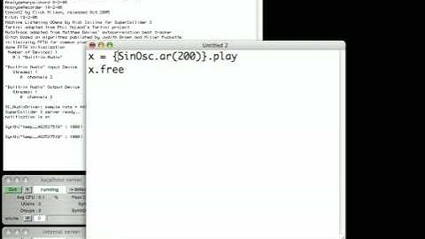 SuperCollider: a 60-second intro