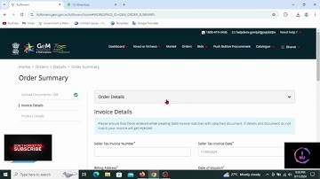 GeM invoice generation | Generate Invoice Process in GeM | how to generate invoice in gem portal