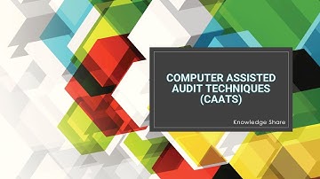 COMPUTER ASSISTED AUDIT TECHNIQUES CAATS PART 1