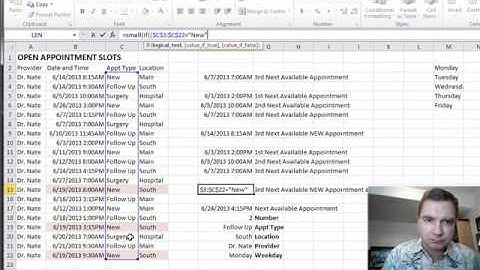 Excel Video 361 Using Arrays with SMALL, Part 2