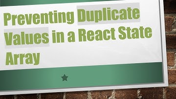 Preventing Duplicate Values in a React State Array