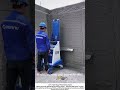 Automated Plastering Machine in Action – One Pass, Smooth Wall 🧱🤖