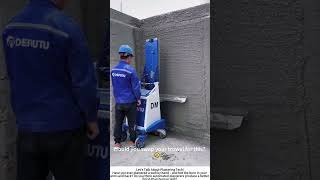 Automated Plastering Machine in Action – One Pass, Smooth Wall 🧱🤖