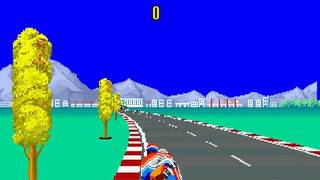 Hang-On (Sega 1985)  Attract Mode 60fps
