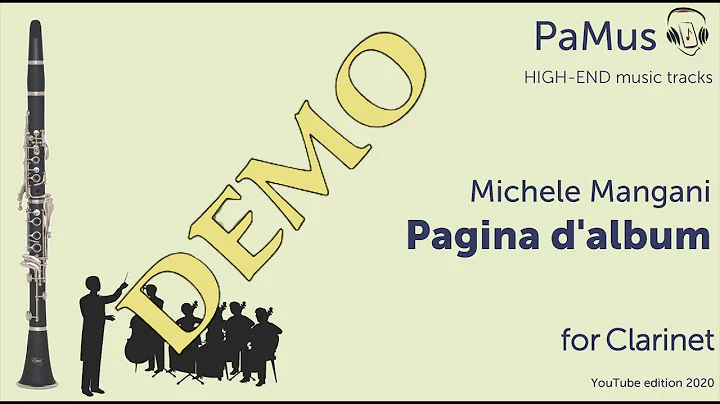 Michele Mangani: Pagina d'album for clarinet and o...