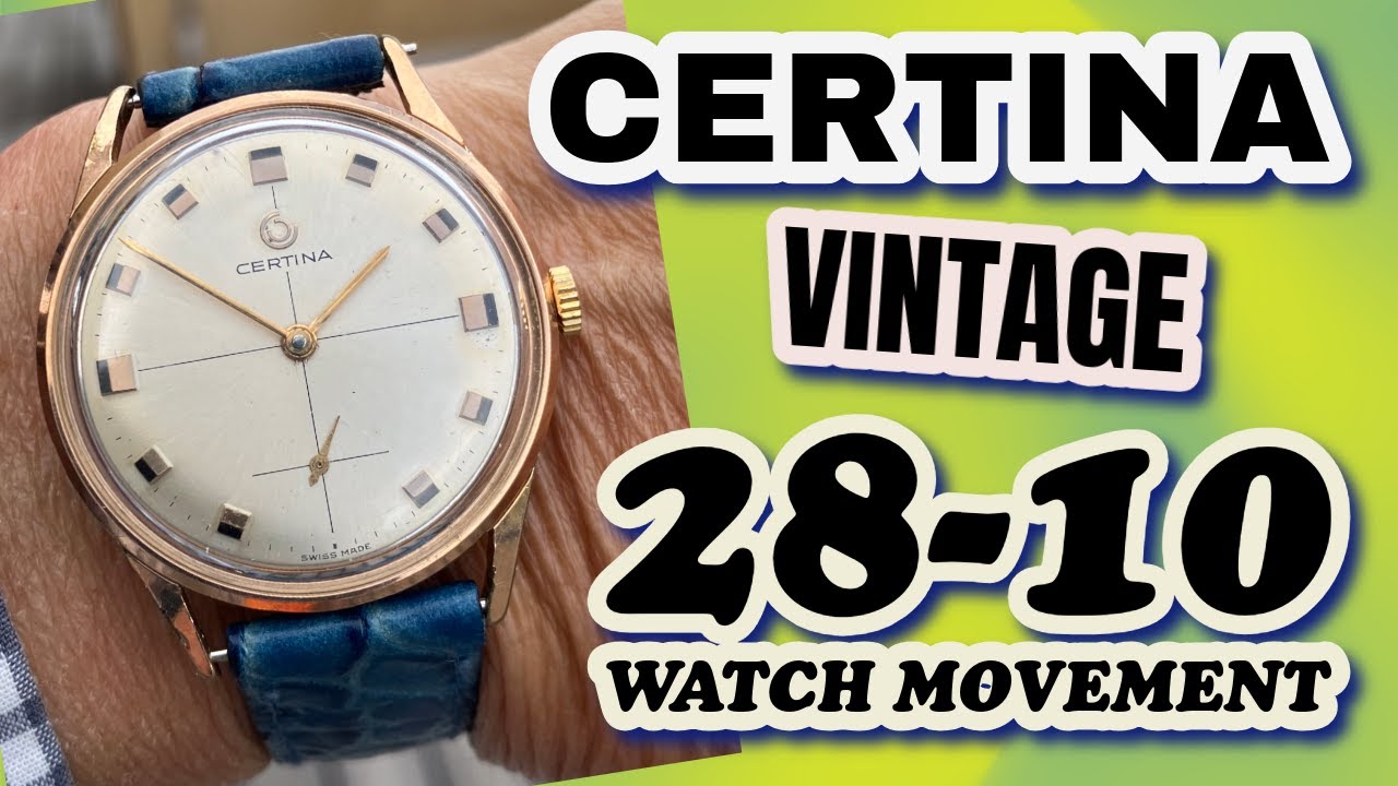 Montre Bracelet Certina Vintage 28-10 - Mécanique Pour Homme - Neuf Old Stock Avec étiquettes