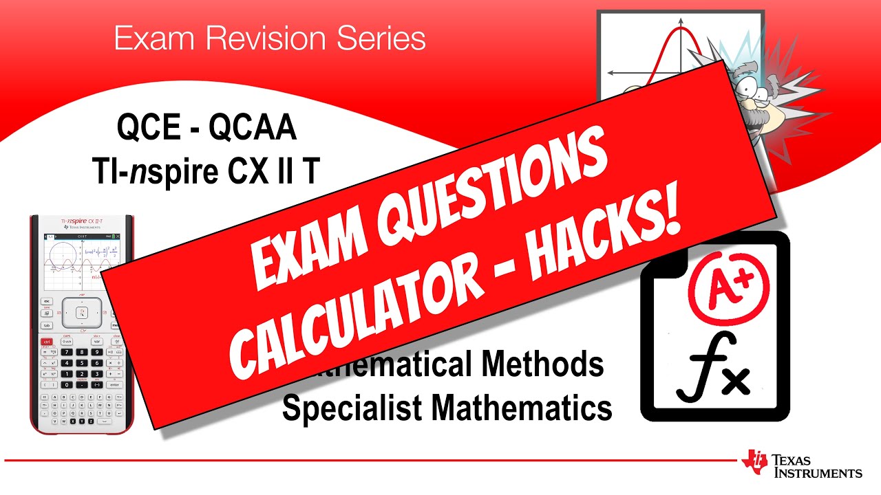 Amazing tips to help you ace your Methods and Specialist QCAA QCE Exams using TI-nspire.