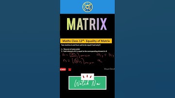 Equal Matrices #swlhmaths #ytshorts #jeemaths #bscmaths #shorts #iitjam #matrixalgebra