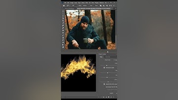 How to add realistic fire in Photoshop. #photoshoptutorial #tutorial