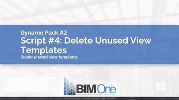 Dynamo Pack: Delete Unused View Templates