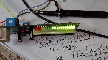 VU meter with 20 LED based on a 9S08 microcontroller