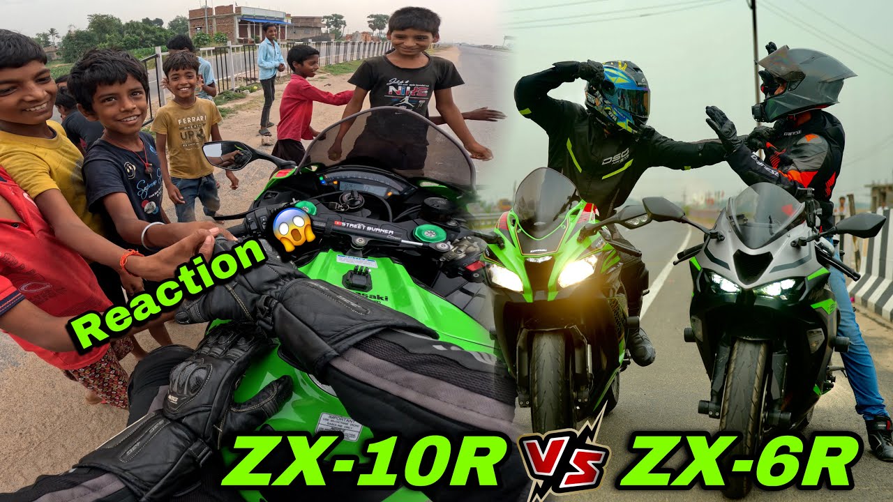 Kawasaki ZX10R vs ZX6R | Crazy DRAG Race | Sunday Ride🔥 - YouTube