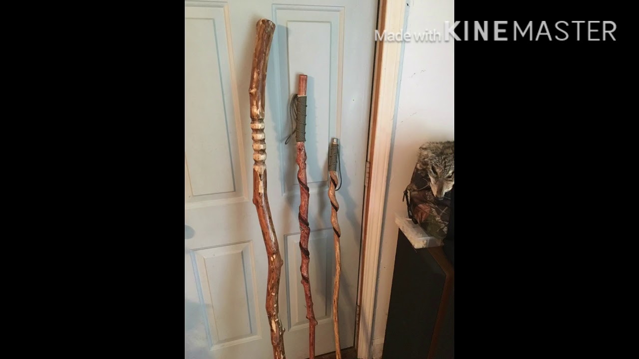 Hand crafted walking sticks