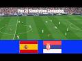 Espagne vs Serbie | International Friendly 2026 | Pes 21 Simulation Gameplay