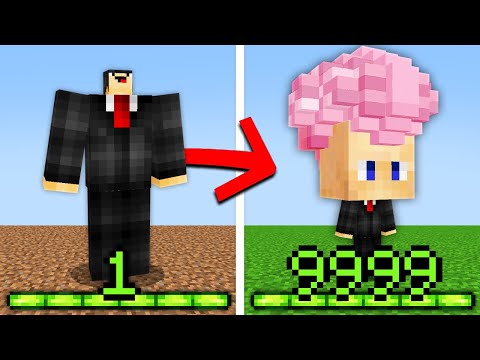Minecraft, But Your XP = Your Brain...