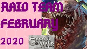 RAID TEAM February 2020 | Gems of War Raid Boss Event guide | Sin of Maraj - no mythics