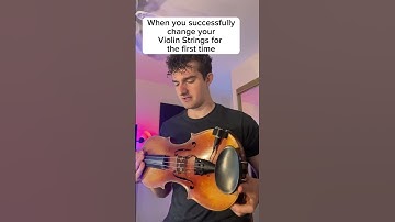 How it feels to change your Violin Strings the first time#shorts