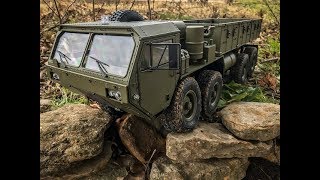 HG P801 112 Scale 8x8 RC Military Truck, Unboxing & First Drive, from Banggood com