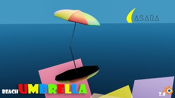 Modeling Umbrella In Blender 2.8 | with CASARA