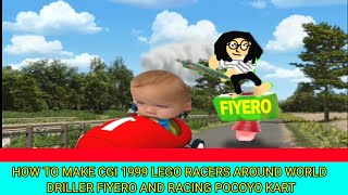 How To Make CGI 1999 Lego Racers Around World Driller Fiyero And Racing Pocoyo Kart With IBISPAINT