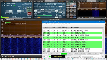 FT8 digital mode decoding on 28074 kHz USB 10 meter band shortwave