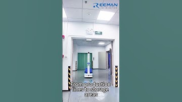 AMR calls the elevator, rides up, and continues its mission.No human escort needed.#deliveryrobot