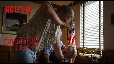 Hopper interrogates the Mayor - Season 3 Stranger ...