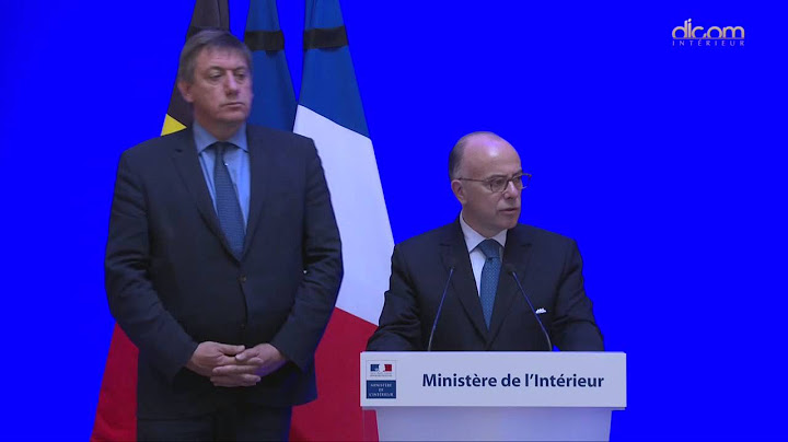 Déclaration commune de Bernard Cazeneuve et Jan Jambon