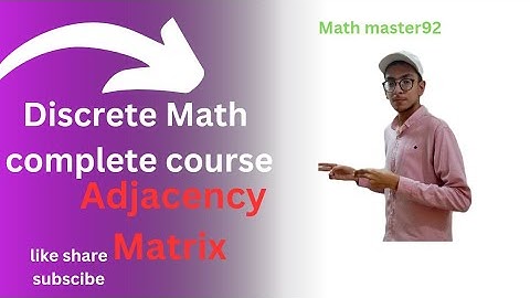 Discrete Math|Adjacency Matrix Def|Example in Urdu|Hindi #education #automobile