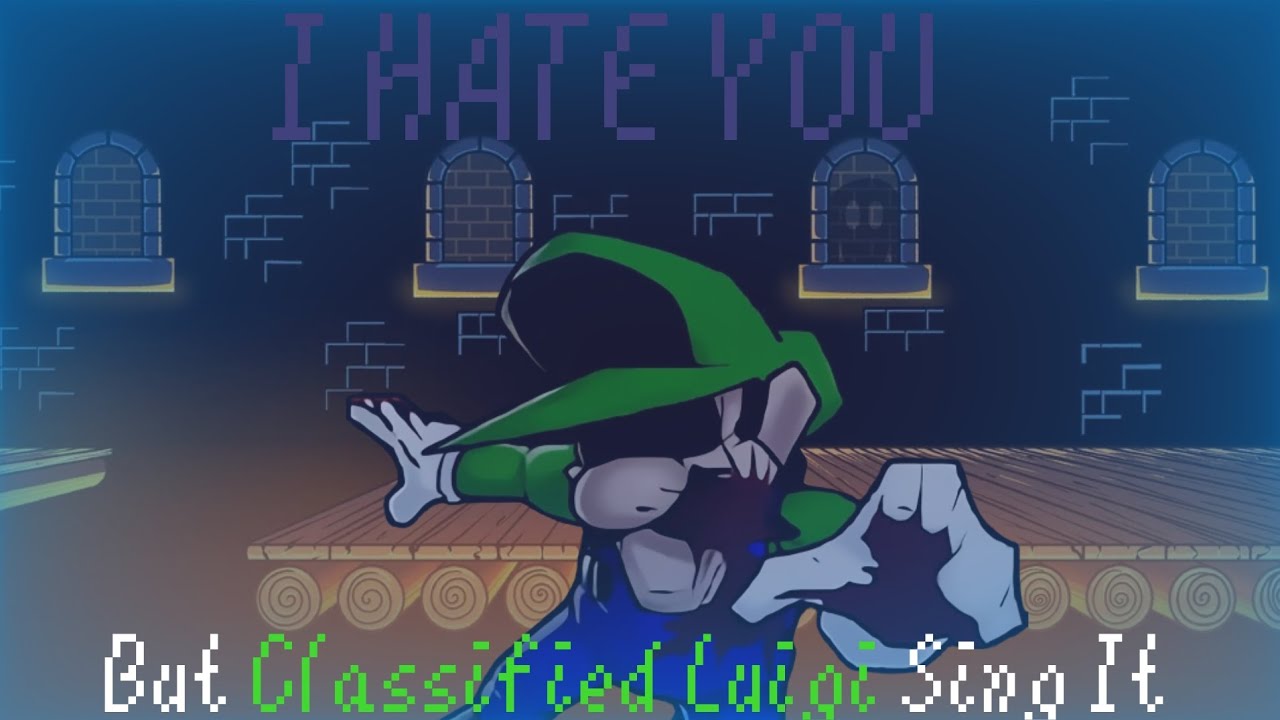 I Hate You But Classified Luigi Sing It (FNF Mario Madness Cover) - YouTube