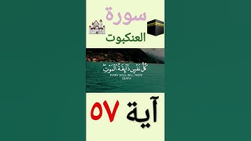 سورة العنكبوت آية ٥٧