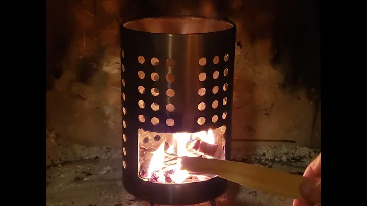 Christmas Yule Log Mini Ikea Prepper Stove and The...