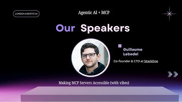 Agentic AI + MCP: Guillaume Lebedel -  Making MCP Servers Accessible (with vibes)