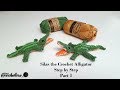 How to Crochet an Alligator part 1   Crochelina