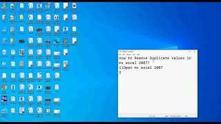 How to remove duplicate values in ms excel 2007