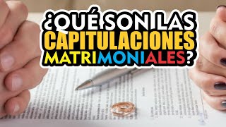 QUÉ SON LAS CAPITULACIONES MATRIMONIALES EN COLOMBIA