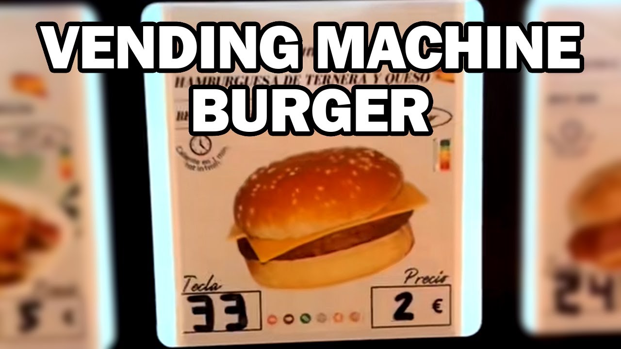€2 vending machine burger food review