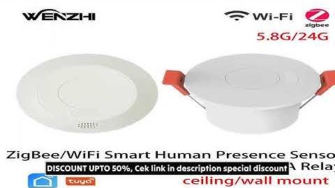 ZigBee/Wifi MmWave Radar Human Presence Motion Sensor Light Switch Luminosity Detection 11