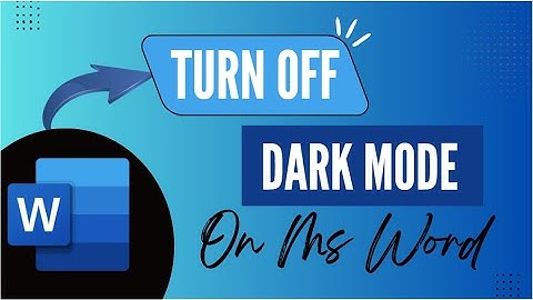 Disable Dark Mode on MS Word: Step-by-Step Guide - 2025