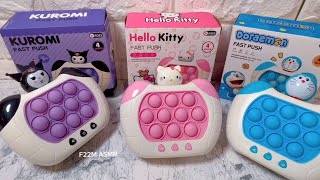 18 Minutes Satisfying with Unboxing 4 Sets Fast Push Game Toys Hello Kitty -Kuromi - Doreamon | ASMR