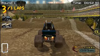 Monster 4x4 Masters of Metal PS2 All stadiums & offroad tracks gameplay screenshot 5