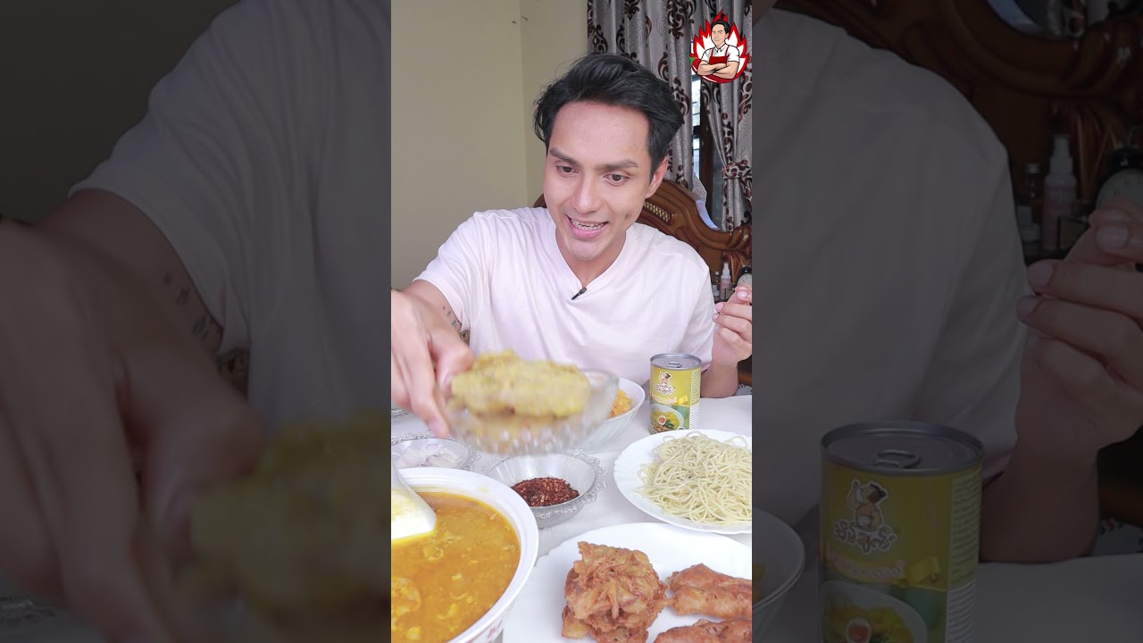 အိမ်ချက်အုန်းနို့ခေါက်ဆွဲဟင်းရည်အနှစ် Eain Chat Readymade Coconut Noodle Soup