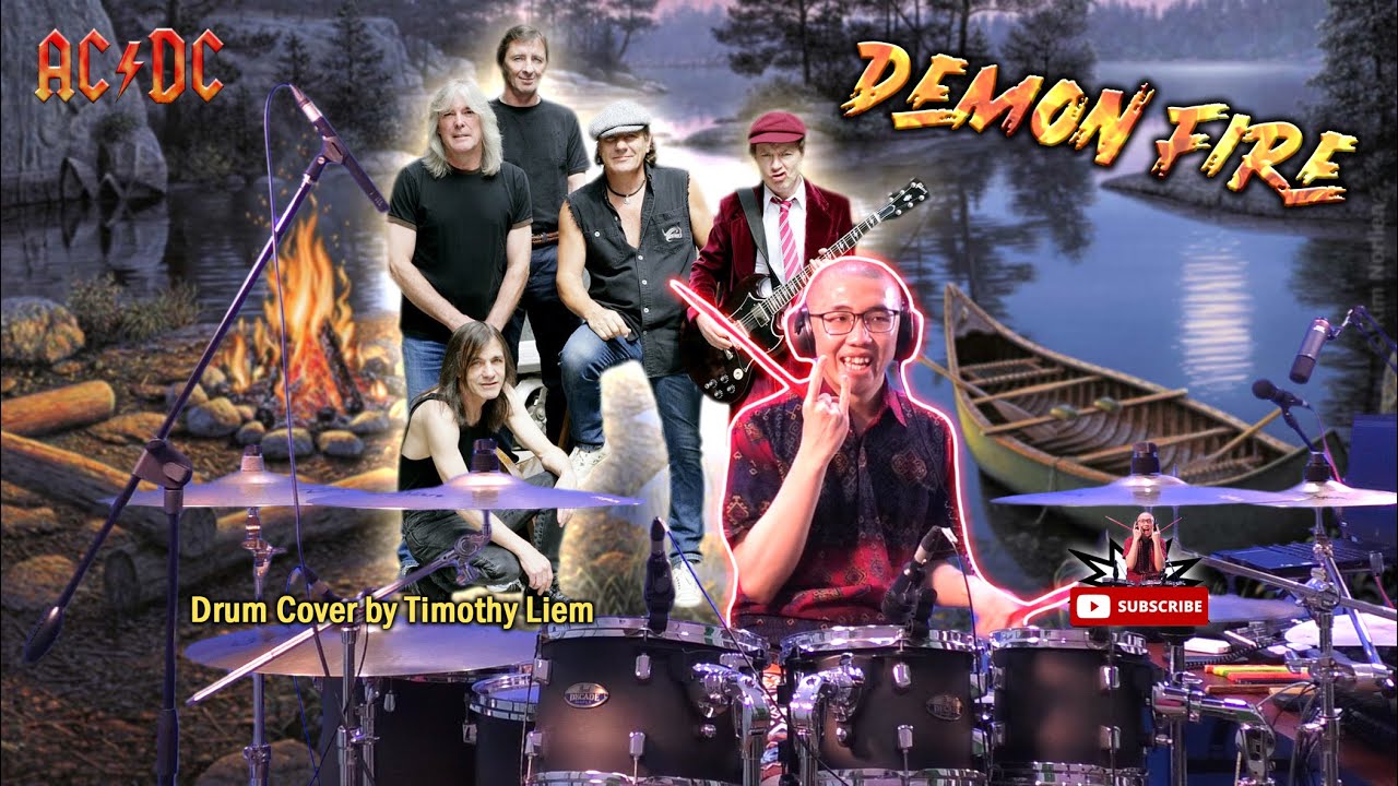 AC/DC - Demon Fire (Drum Cover) - YouTube