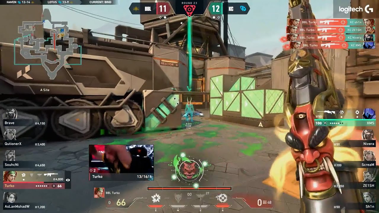 BBL Turko incredible 1v4 clutch vs KC | VCT EMEA LCQ