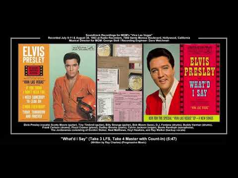 *(1963) RCA ''What'd I Say'' (Take 3 LFS, Take 4 Master with Count-In) Elvis Presley