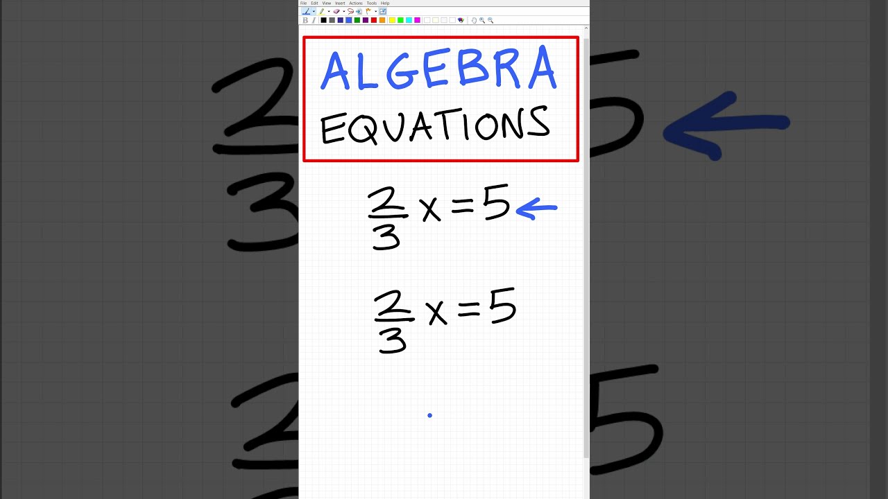 Make Equations With Fractions EASY 