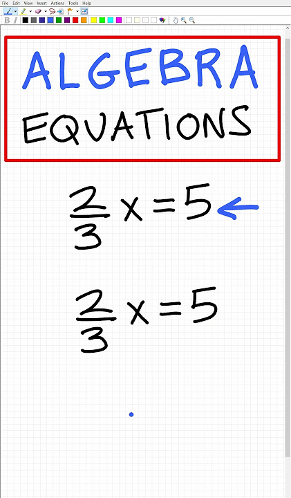 Make equations with fractions EASY!