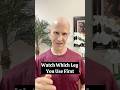 Watch Which Leg You Use First! #drmandell #walking #leg
