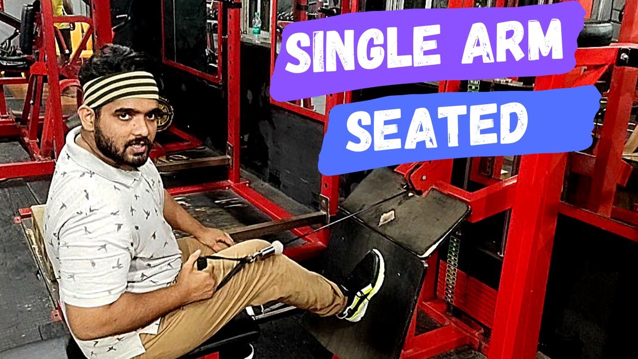 Single arm seated row | How to do best trick - YouTube